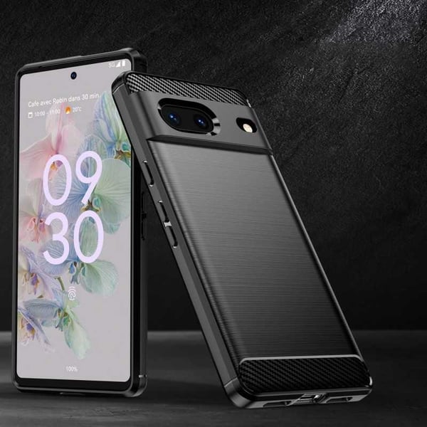 Google Pixel 7a Stöttåligt Skal SlimCarbon