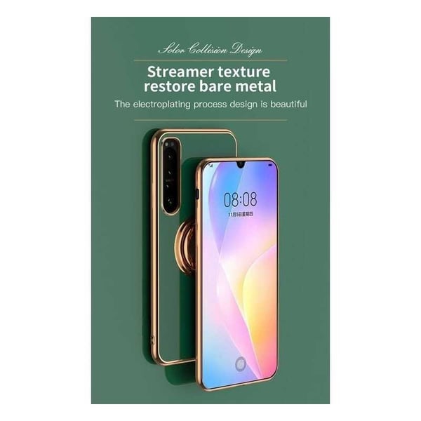 Tyylikäs ja iskunkestävä Xperia 10 V -kotelo, jossa on Flawless sormusteline