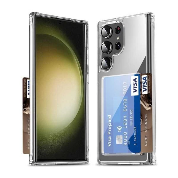 Samsung S23 Ultra Iskunkestävä kansi korttilokerolla V3