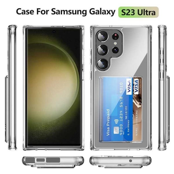 Samsung S23 Ultra Iskunkestävä kansi korttilokerolla V3