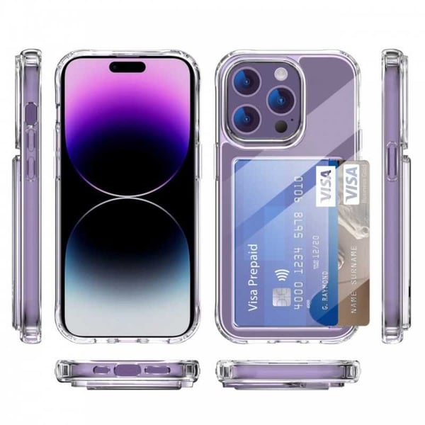 iPhone 13 Pro Iskunkestävä kansi korttilokerolla V3