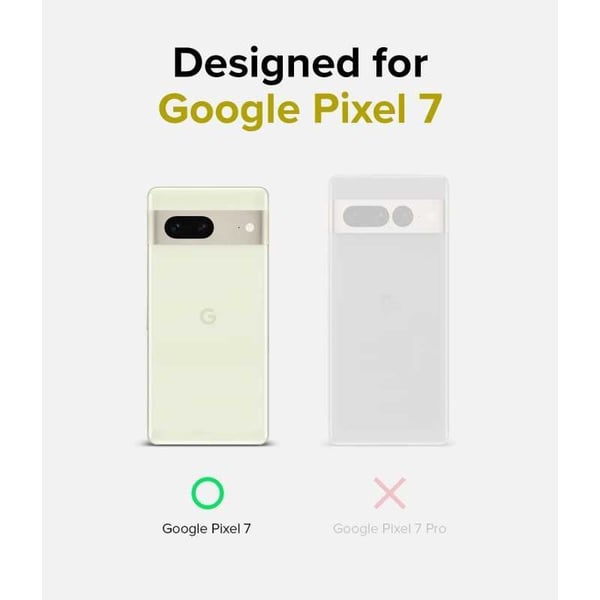 Google Pixel 7a Transparent Stötdämpande Skal MagSafe-Kompatibelt