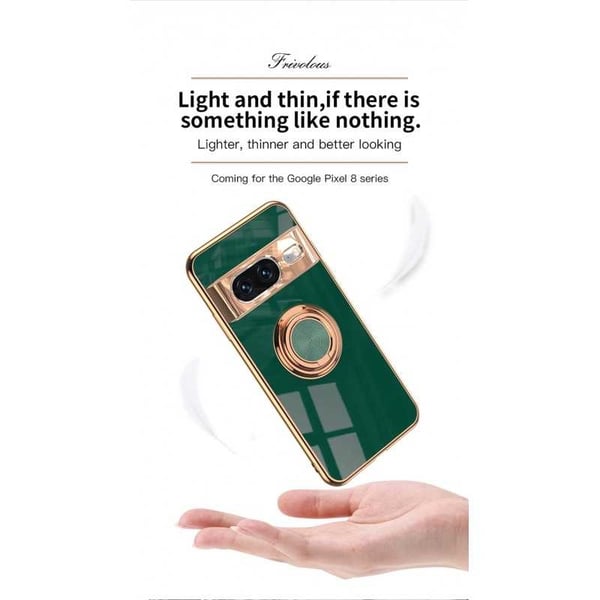 Tyylikäs ja iskunkestävä Google Pixel 8 Pro -kotelo, jossa on Flawless sormusteline