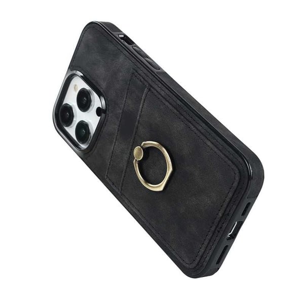 iPhone 14 Pro -matkapuhelimen suojakuori korttitelineellä Retro V4