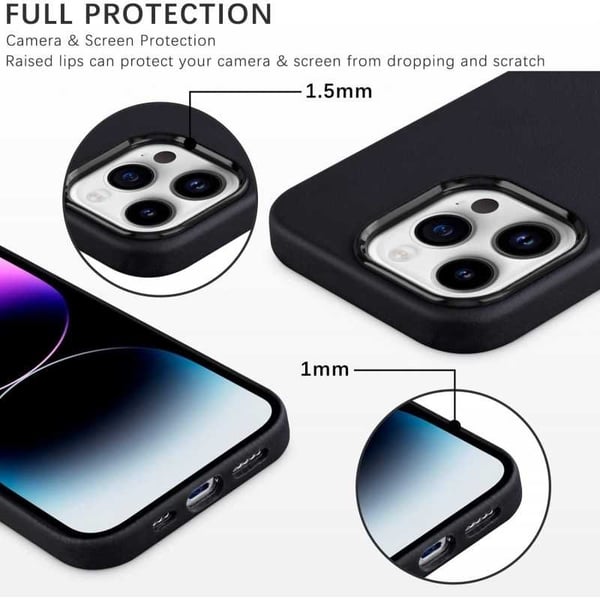 iPhone 11 Pro Iskunkestävä Premium Magsafe -suojus Vegaanin nahkainen Nordcell™