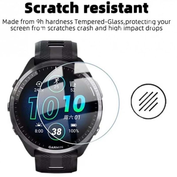 Karkaistu lasi 0,2 mm 9H Garmin Forerunner 265s