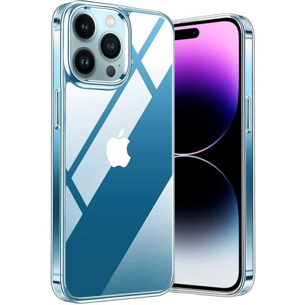 iPhone 15 Pro Max Stöttåligt Genomskinligt Skal Simple