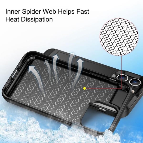 iPhone 15 Pro Max stødsikkert cover med kortrum