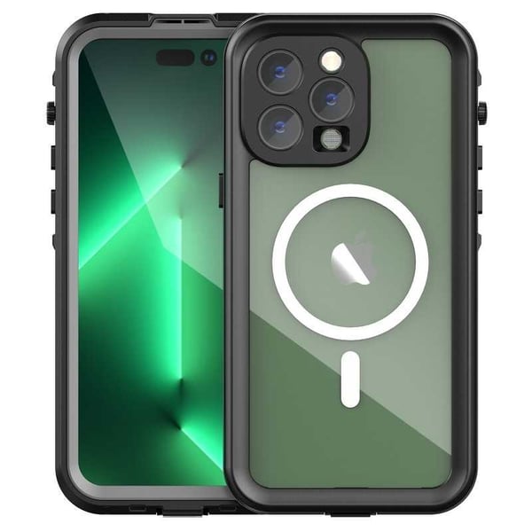 iPhone 15 Pro Max Täysi peittävä vedenpitävä Premium Shell - 2m