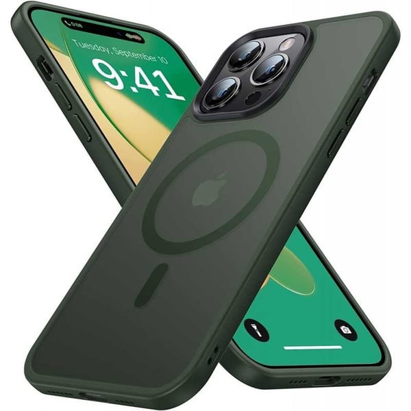 iPhone 14 Pro läpinäkyvä iskunvaimenninkotelo, MagSafe-yhteensopiva V2