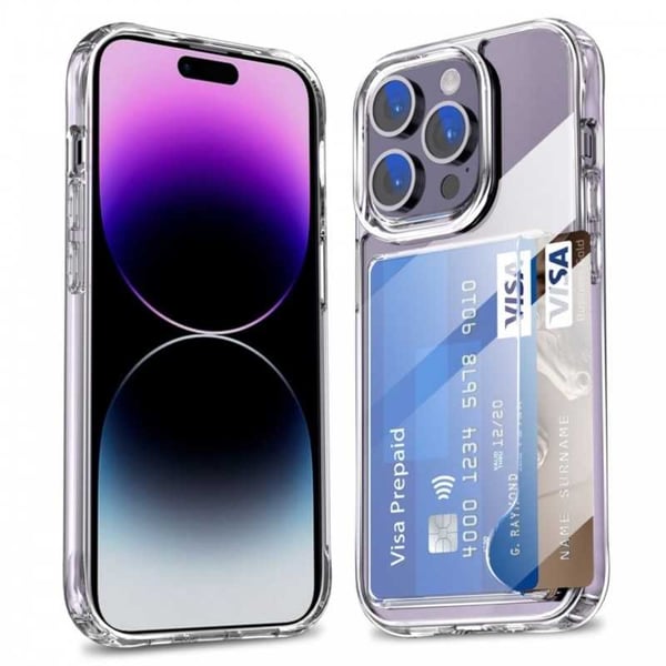iPhone 14 Pro Iskunkestävä kansi korttilokerolla V3