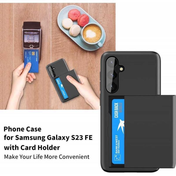 Samsung S23 FE Iskunkestävä Cover Cover Card -paikka StreetWise