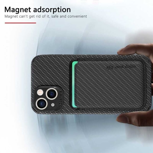 Iskunkestävä kuori Magsafe RFID:llä magneettikorttipidikkeellä iPhone 15