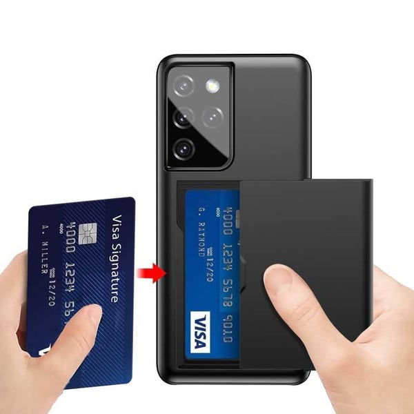 Samsung Galaxy S21 Ultra Iskunkestävä Cover Cover Card -paikka StreetWise