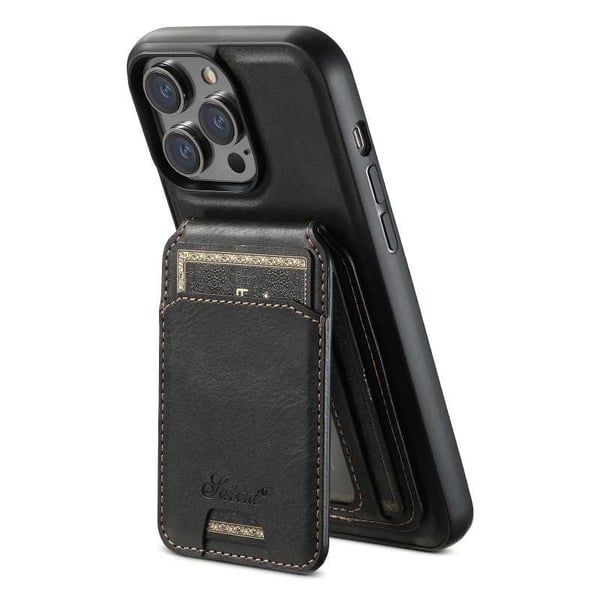 Suteni™ 2in1 Magsafe -kotelo korttitelineellä iPhone 12 / 12 Pro - musta