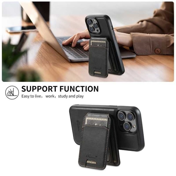 Suteni™ 2in1 Magsafe etui med kortholder iPhone 14 Pro - Svart