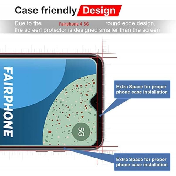 Fairphone 4 Karkaistu lasi 0,26mm 2,5D 9H