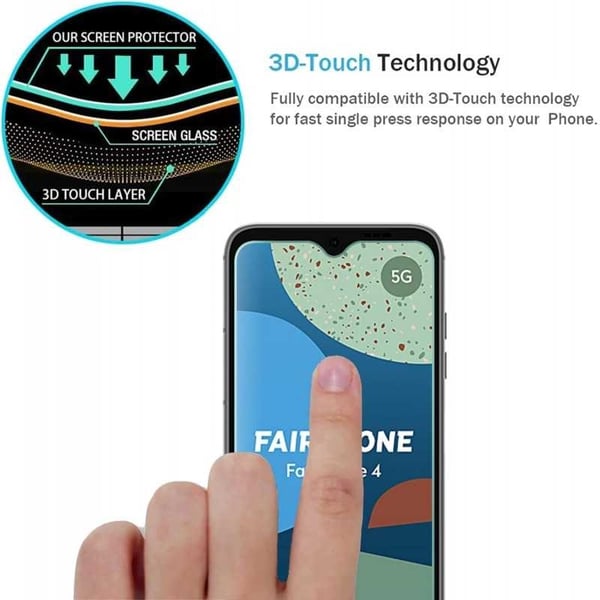 Fairphone 4 Karkaistu lasi 0,26mm 2,5D 9H