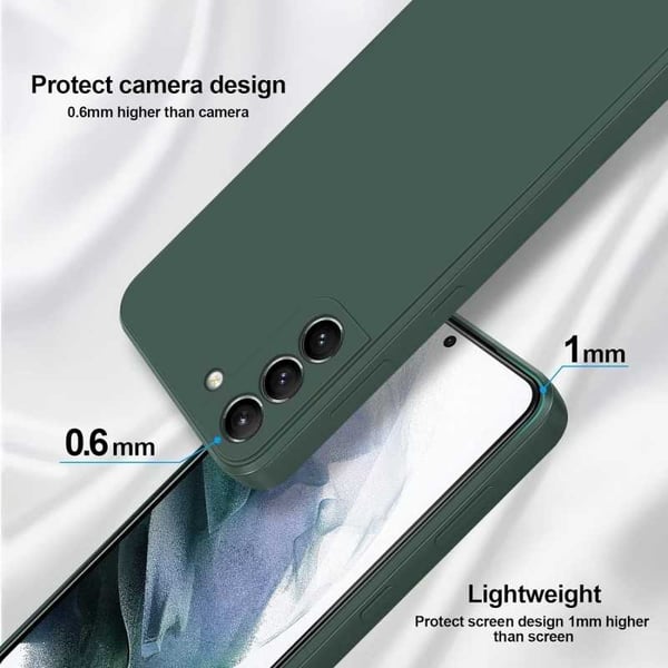 Samsung S23 FE Kuminen Matt Green Shell Liquid - vihreä