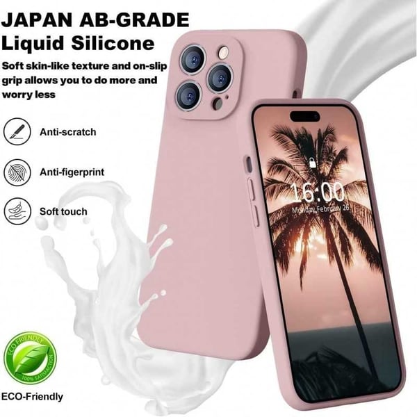 iPhone 12 Pro kumitettu mattapinkki kuoren neste - vaaleanpunainen