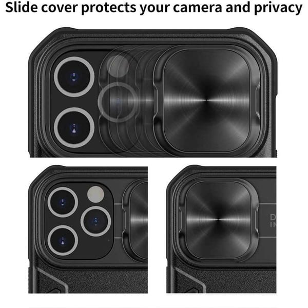 iPhone 15 Pro iskunkestävä kotelo sormustelineellä Nillkin