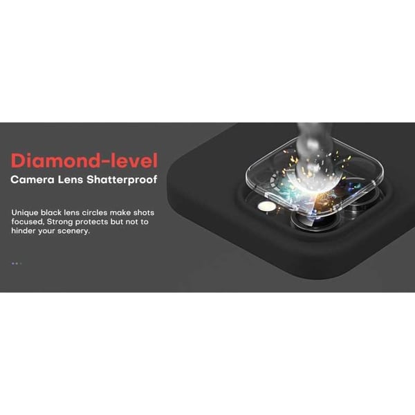 Kuminen tyylikäs suojakuori 3in1 iPhone 15 Pro - Musta
