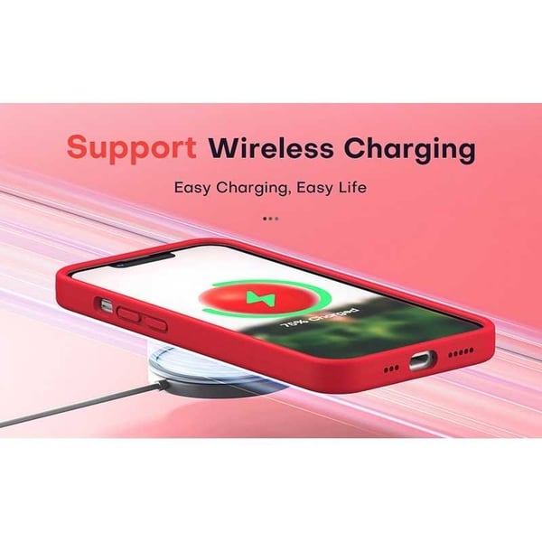Kuminen tyylikäs suojakuori 3in1 iPhone 15 Plus - punainen