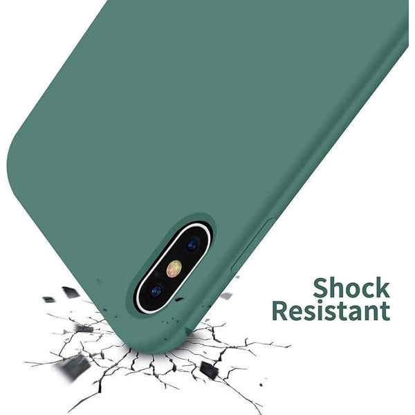 Kuminen iskunkestävä kotelo iPhone XS Max- vihreä