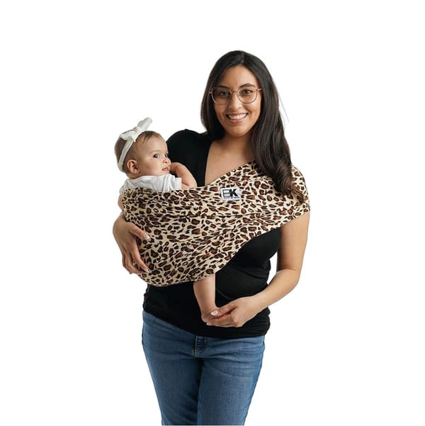 Baby KÂ´tan Bärsjal Leopard Love Brown Black XS