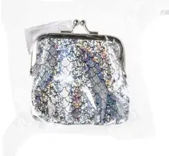 Silver Barnplånbok / Barn Plånbok / Börs / Portmonnä i Sjöjungfru Stil