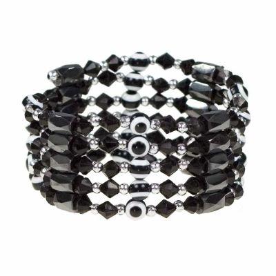 Unikt Magnet Halsband /Armband / Vristlänk - Lång Kedja - Svart