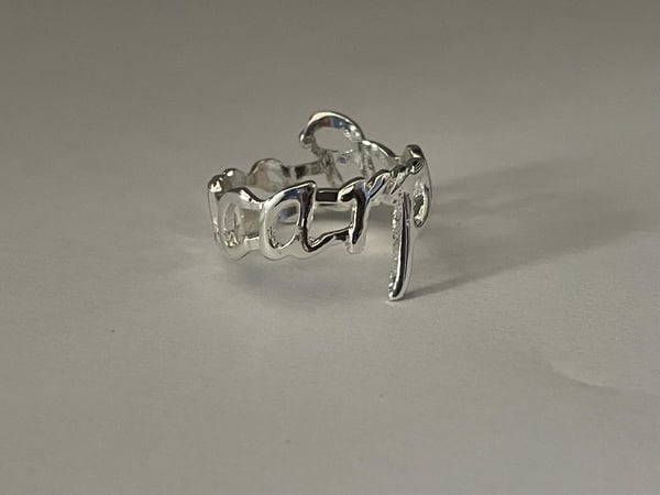 Silver Ring med Text/Motto - Carpe Diem / Fånga Dagen - Stl 18,5