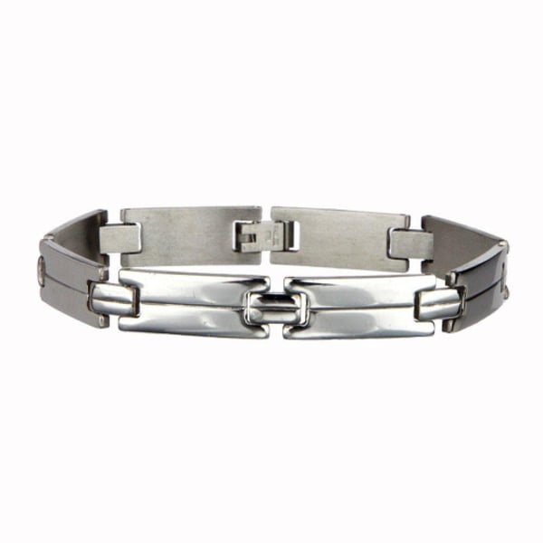 Silver Armband i Rostfritt Stål - Snygg Design på Länk / Kedja
