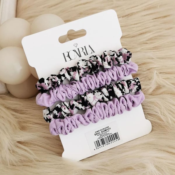4-pack Scrunchies Hårsnoddar Hårband Håraccessoar - Flerfärgad