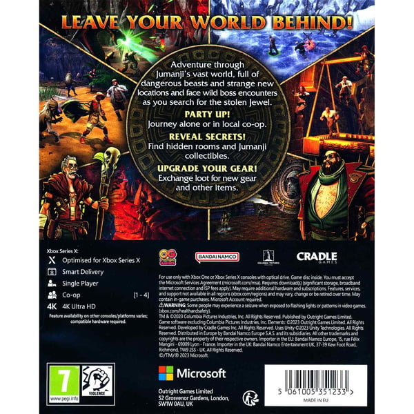 Jumanji Wild Adventures Xbox Series X Xbox One