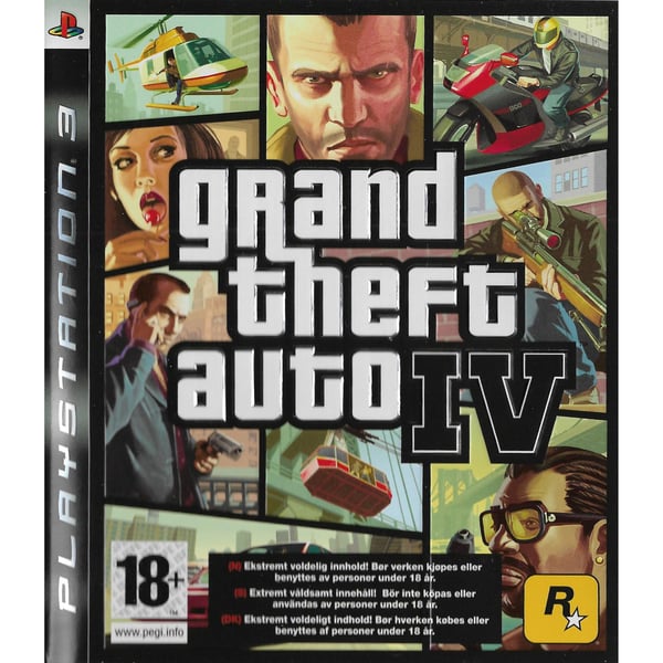 Grand Theft Auto IV Playstation 3 PS3 (Brukt)