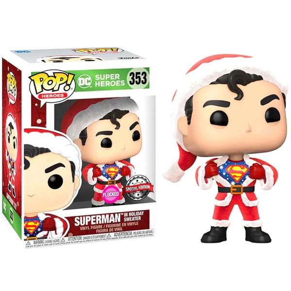 Set figure POP & Tee Back DC Comics Superman Exclusive Flocked