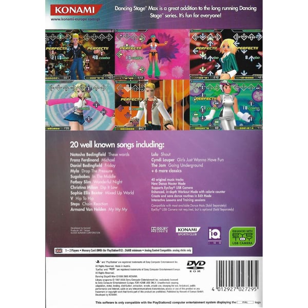 Dancing Stage Max Playstation 2 PS2 (Käytetty)