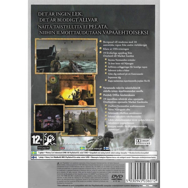 Medal of Honor Frontline Playstation 2 PS2 Platinum Swedish (Brukt)