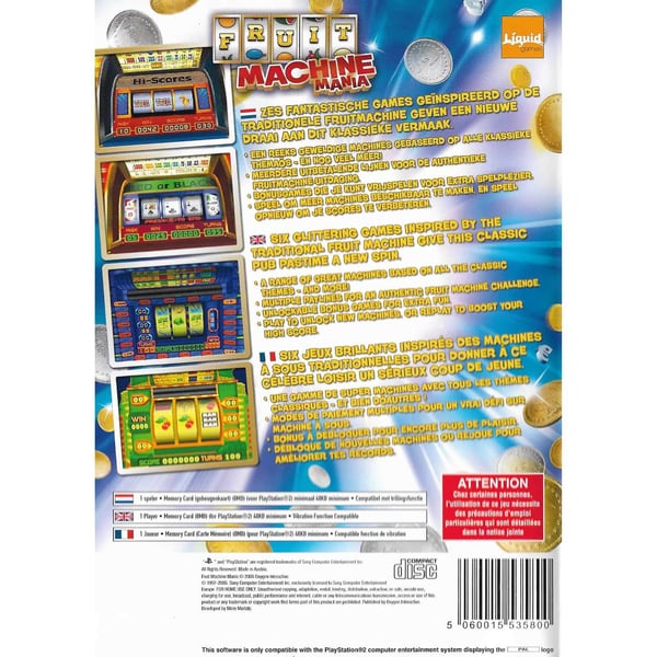 Fruit Machine Mania Playstation 2 PS2 (Käytetty)