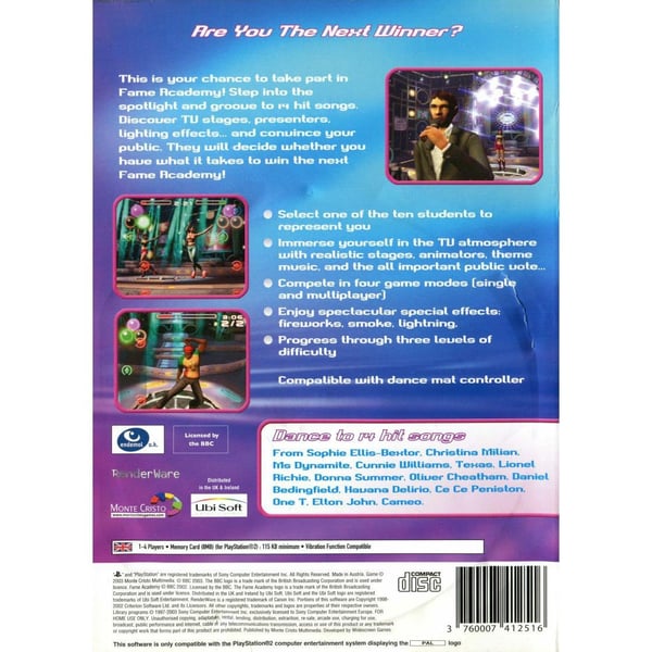 Fame Academy Playstation 2 PS2 (Brugt)