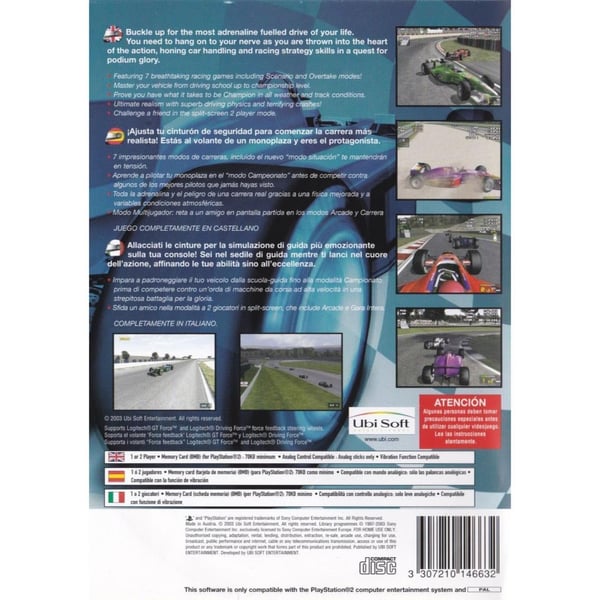 Racing Simulation 3 Playstation 2 PS2 (Brukt)
