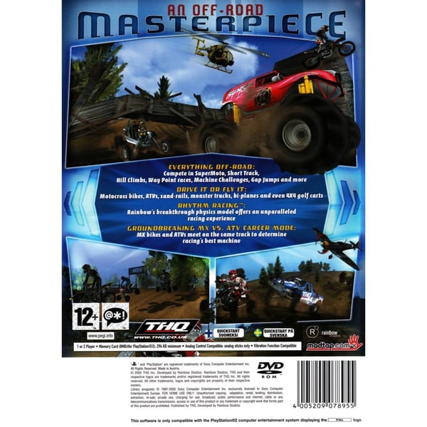 MX vs ATV Unleashed Playstation 2 PS2 (Brugt)
