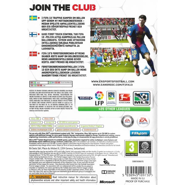 FIFA 13 Xbox 360 Nordic (Brukt)