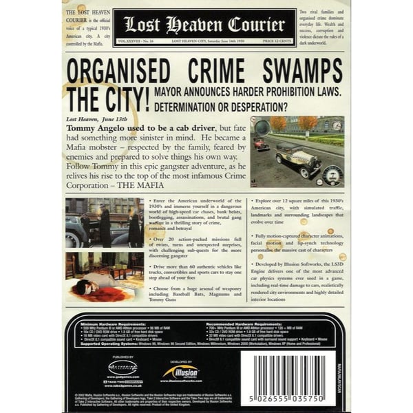 Mafia PC CD (Brugt)