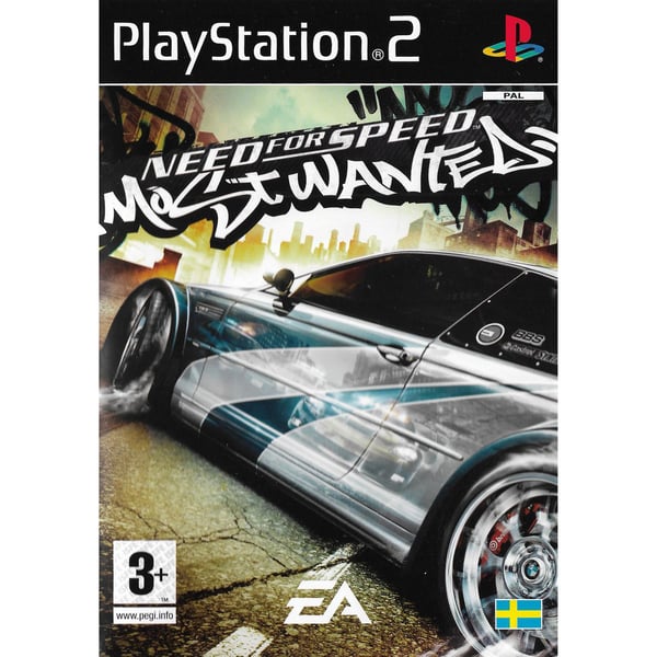 Need for Speed Most Wanted Playstation 2 PS2 Swedish (Brugt)