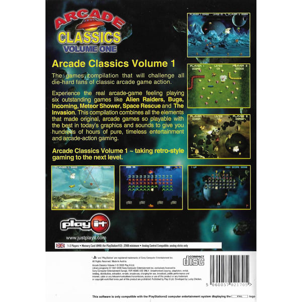 Arcade Classics Volume One Playstation 2 PS2 (Brukt)