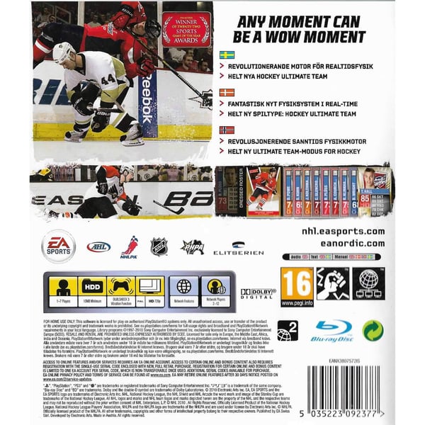 NHL 11 Playstation 3 PS3 Nordic (Brukt)