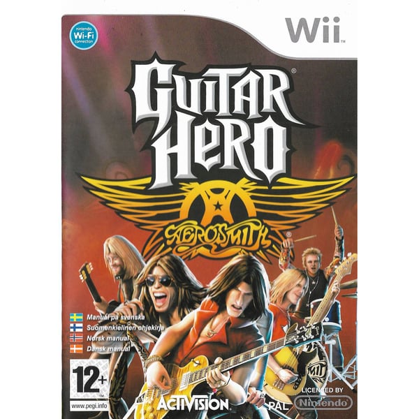 Guitar Hero Aerosmith Nintendo Wii Nordic Bundle Copy (Käytetty)