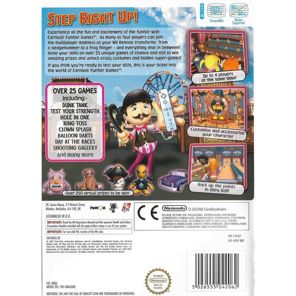 Carnival Funfair Games Nintendo Wii (Brugt)